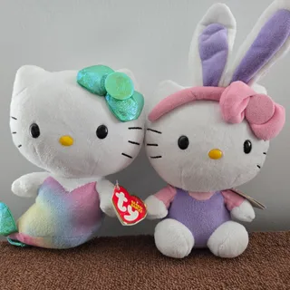 Photo of Hello Kitty Ty 6" Plush Lot of 2