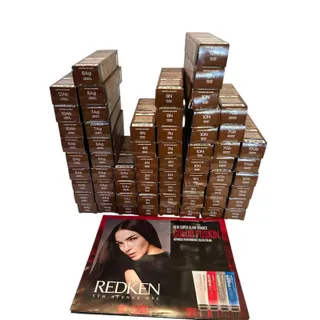 Photo of Lot of 64 Redken Color Fusion Hair Colors 2.1 oz New Natural Balance Shades Assorted