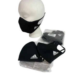 Photo of Pack of 4 New Adidas Face Covers Adult Black H08836 Washable