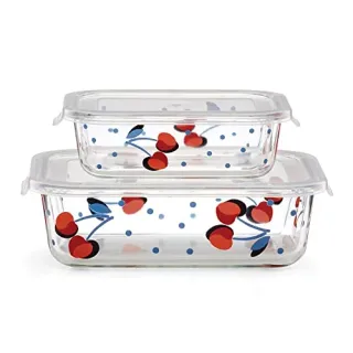 Photo of kate spade new york Vintage Cherry Dot 4-Piece Rectangular Storage Set