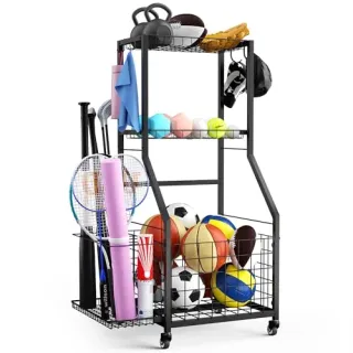 Photo of Sports Equipment Garage Organizer