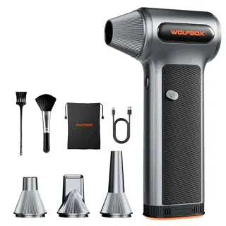 Photo of WOLFBOX MF200 Electric Air Duster with Removable Battery & 4 Nozzles