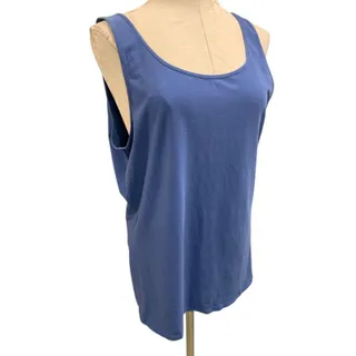 Photo of Size 2XL Duluth Trading Co Womens Blue Tank Top Shirt