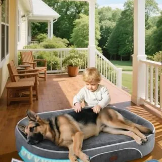 Photo of OhGeni Orthopedic Big Dog or Cat Couch