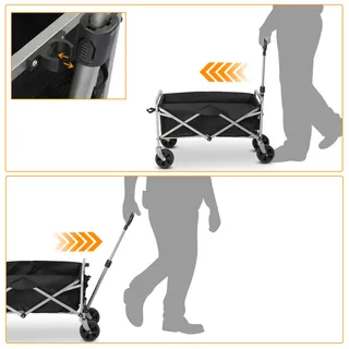 Photo of Silver Frame Garden Folding Cart